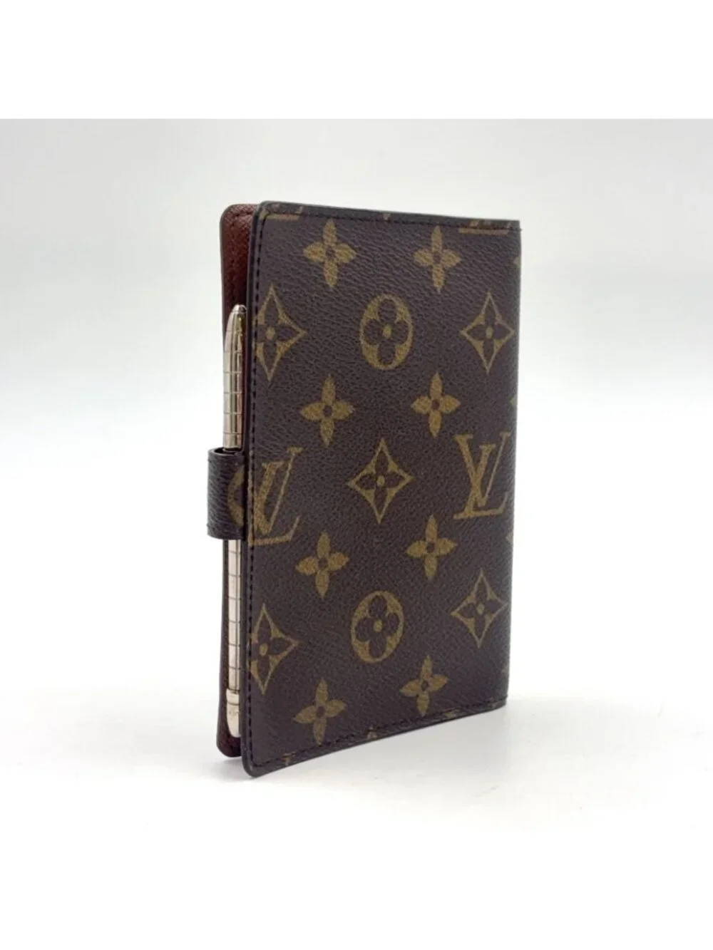 Louis Vuitton Agenda PM Brown Notebook Cover Gold